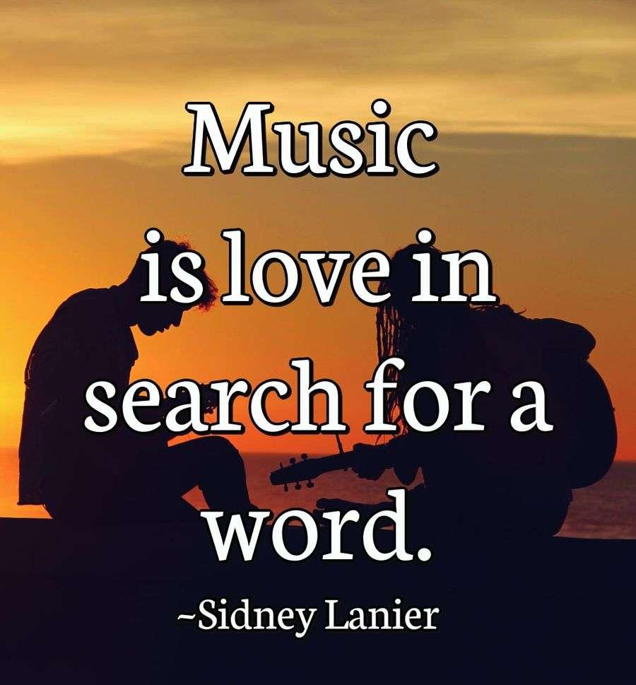 Music is love in search for a word.