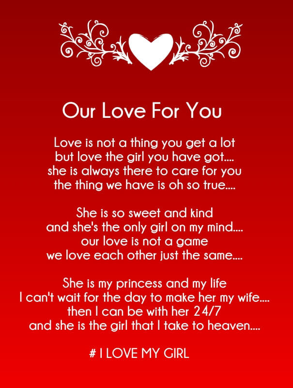 15 Rhyming Love Poems for Her (Girlfriend)