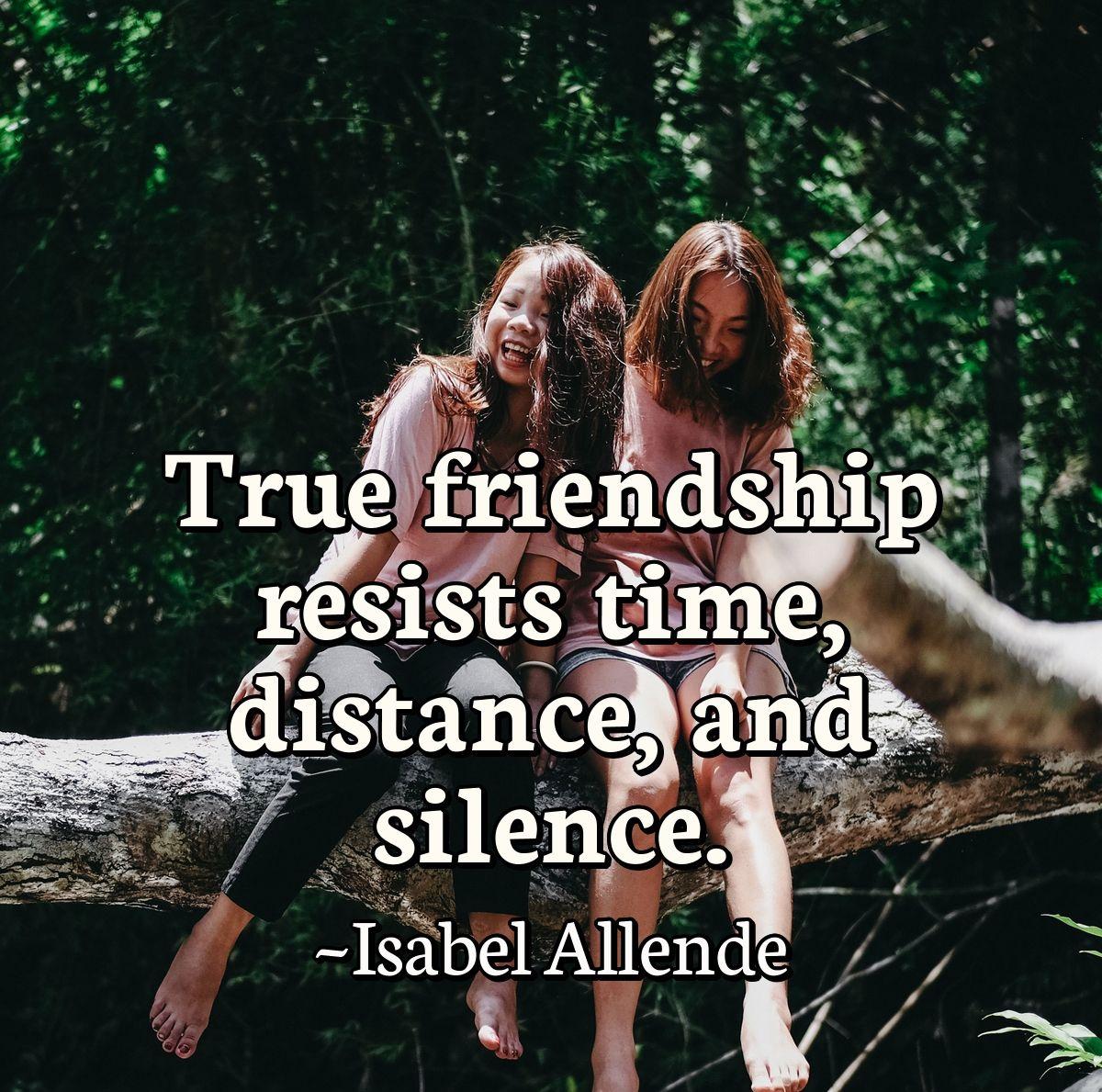 True friendship resists time, distance, and silence.