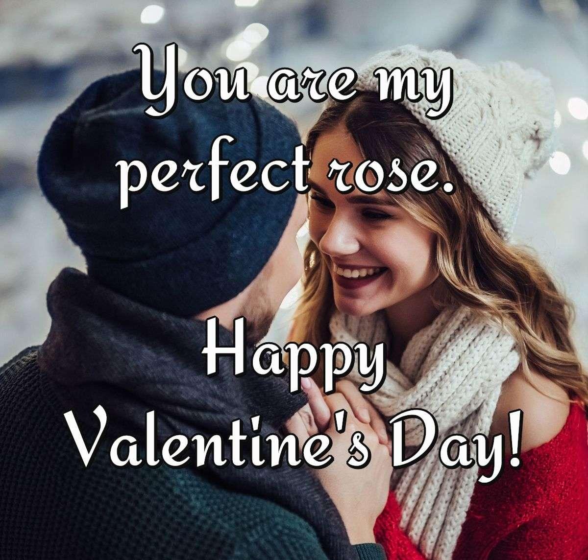 You are my perfect rose. Happy Valentine's Day!