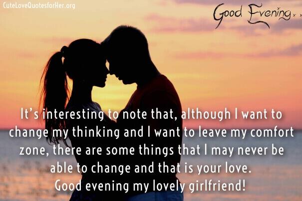 Good Evening Quotes For Her