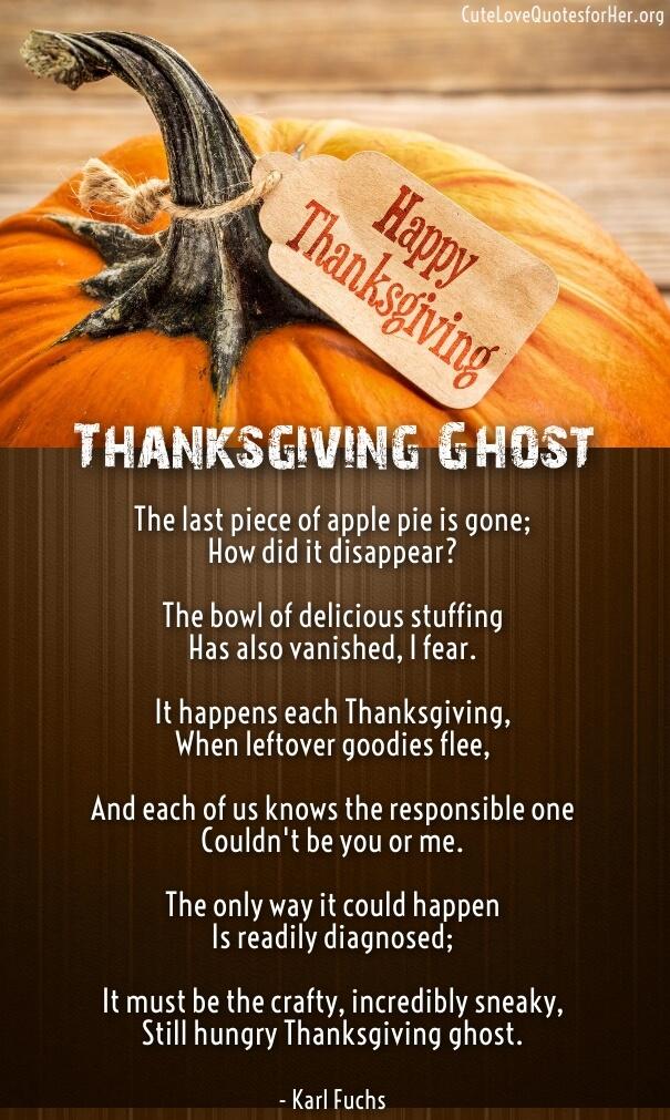 funny thanksgiving poems