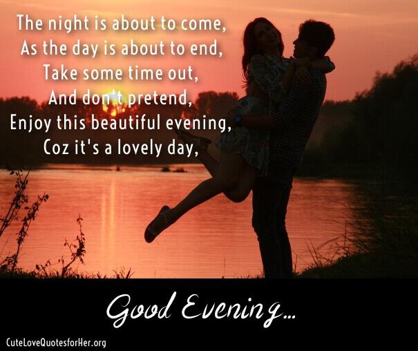 Romantic Good Evening Poem