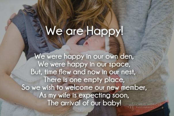 Pregnancy announcement poems images