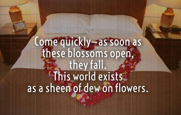 honeymoon poetry