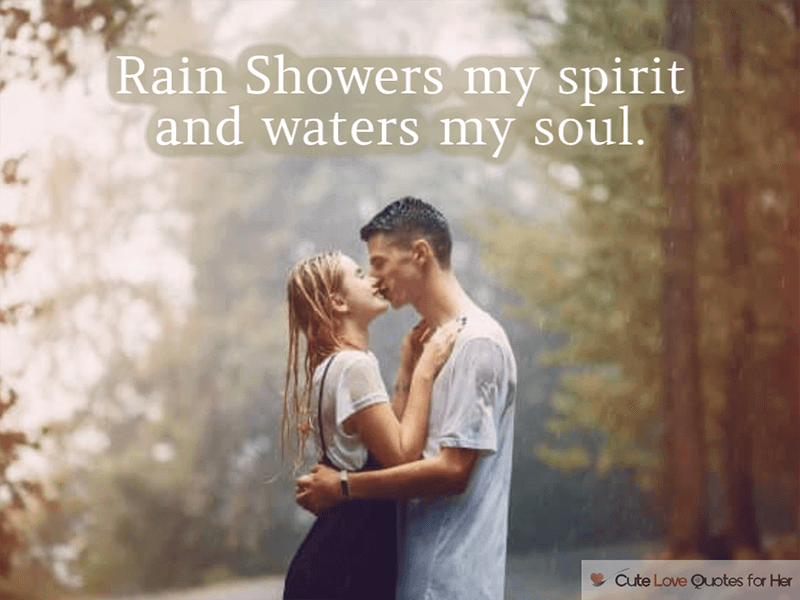 Cute Rainy Day Love Quotes