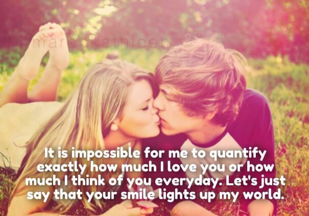 Romantic how Much I love u quotes her him