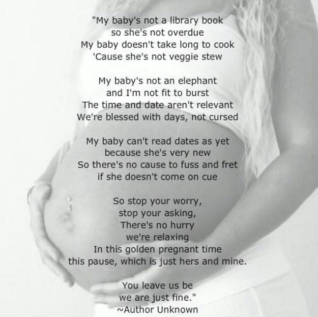 pregnancy announcement poems