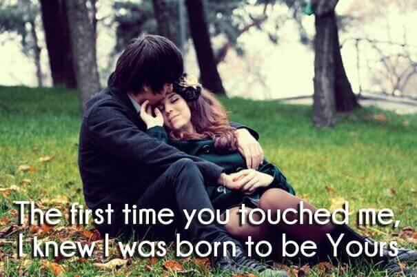 One liner love quote with romantic images